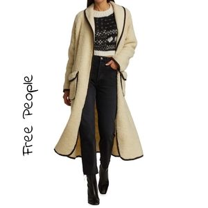 Free People × Irresistable Teddy Faux Fur Cardigan
